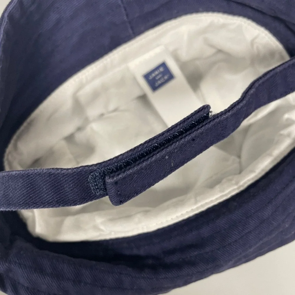 Janie and Jack Navy Blue Bucket Hat with White Piping Infant 0-3 Months Nautical